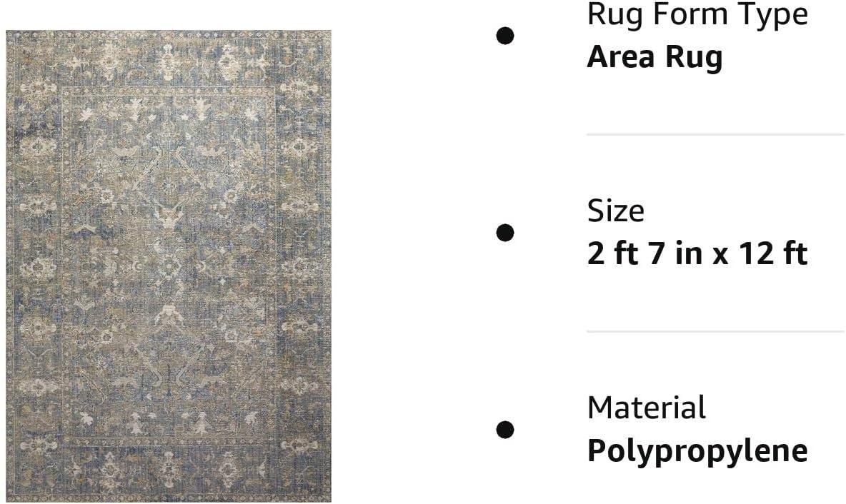 Rosemarie Rug by Chris Loves Julia x Loloi - Sand and Lagoon / 2'7" x 12' Runner