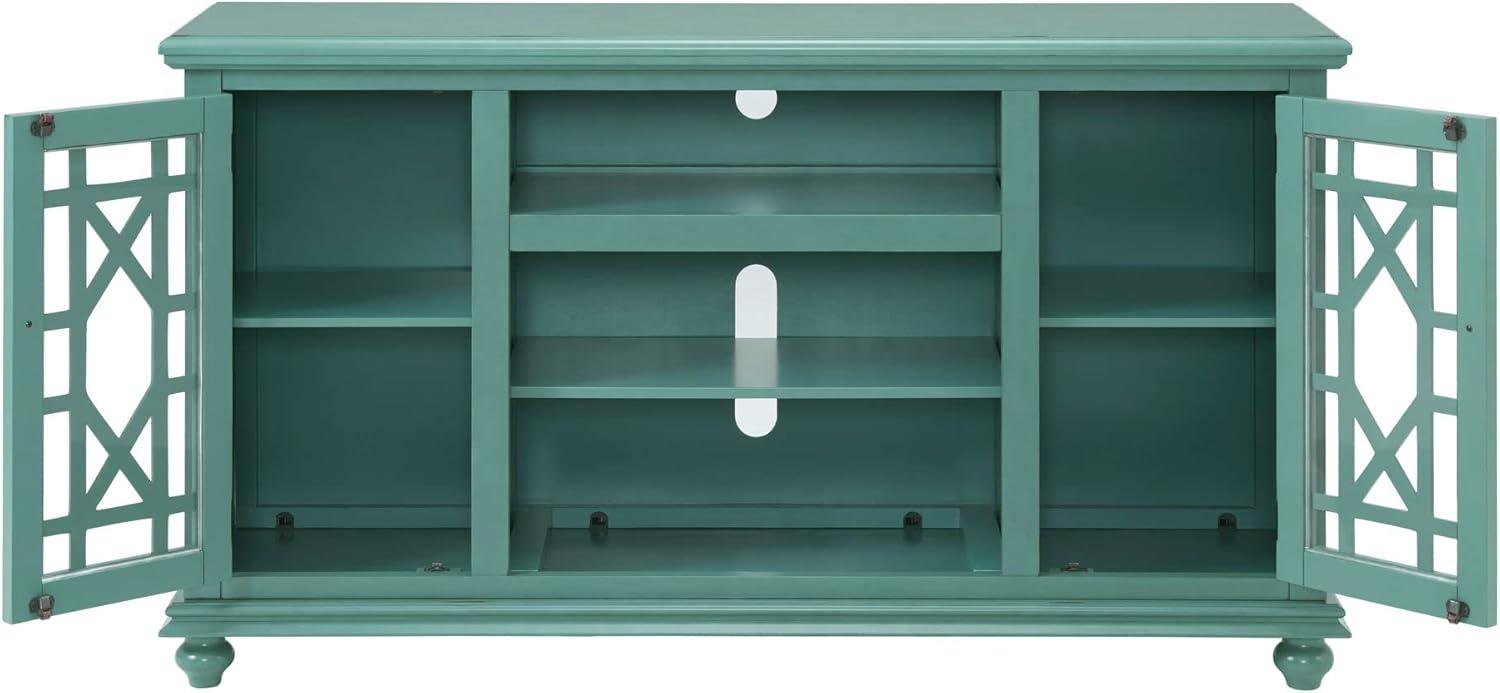 Martin Svensson Home Elegant 2 Door Antique Teal 63" TV Stand