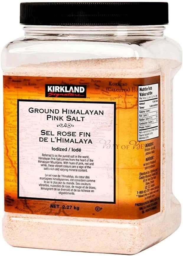 Kirkland Signature Fine Grain Pink Salt 5 Pounds