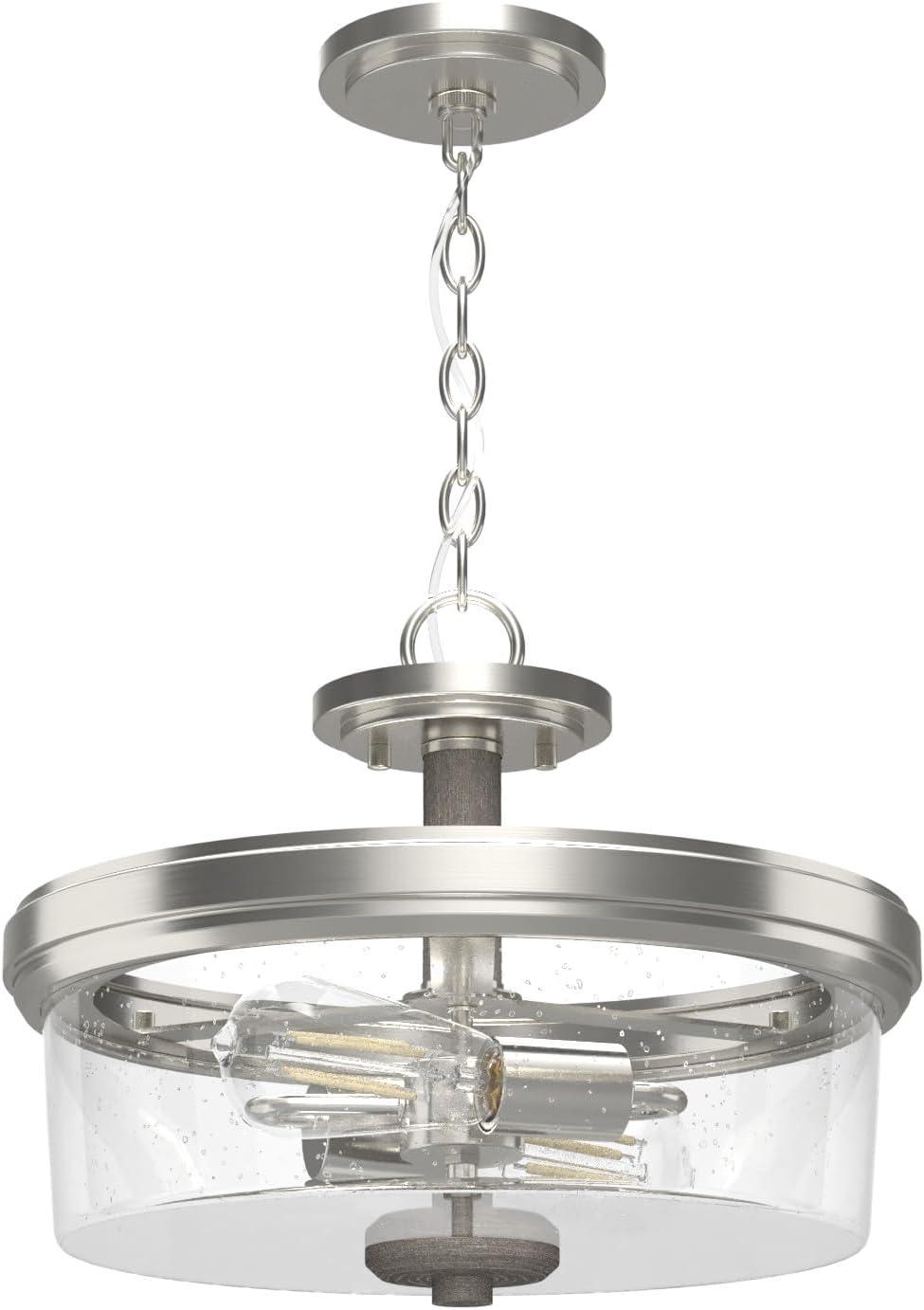 Hunter Fan River Mill 2 Light 15" Semi Flush Mount