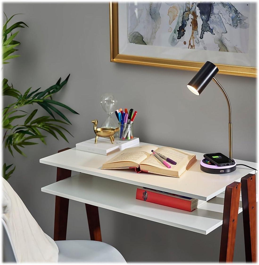 Shayne LED Wireless Charging Desk Lamp