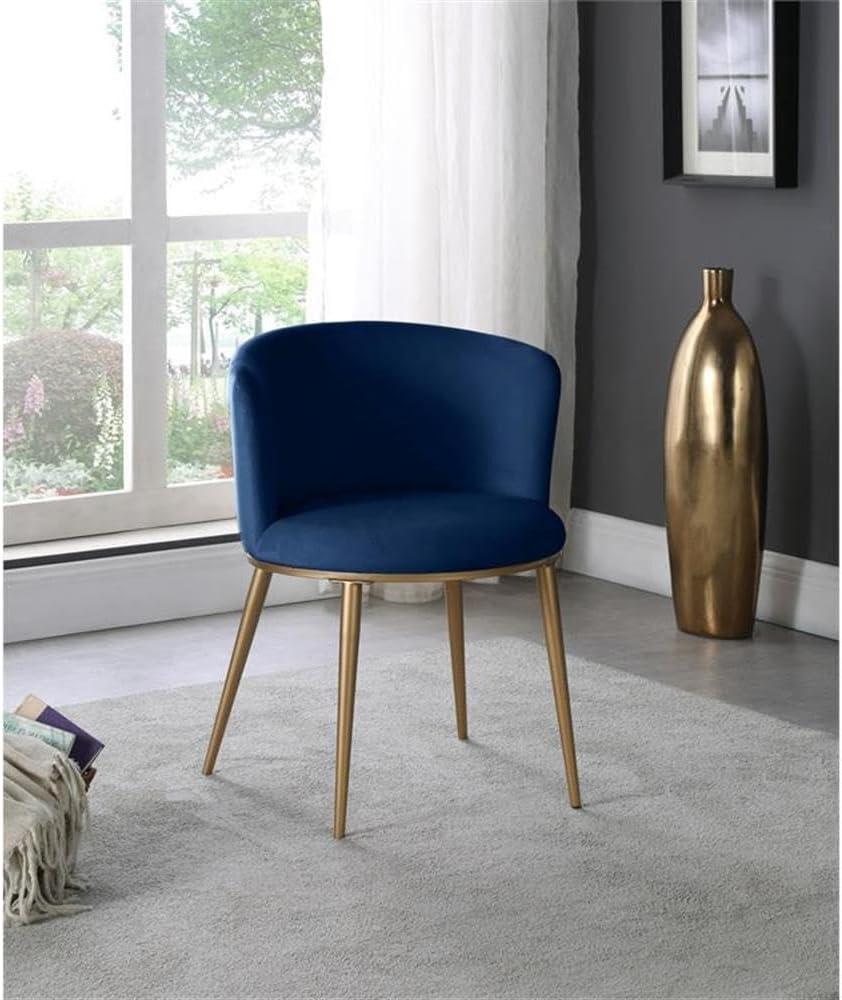 Meridian Furniture Skylar Navy Velvet Dining Chair (Set of 2)