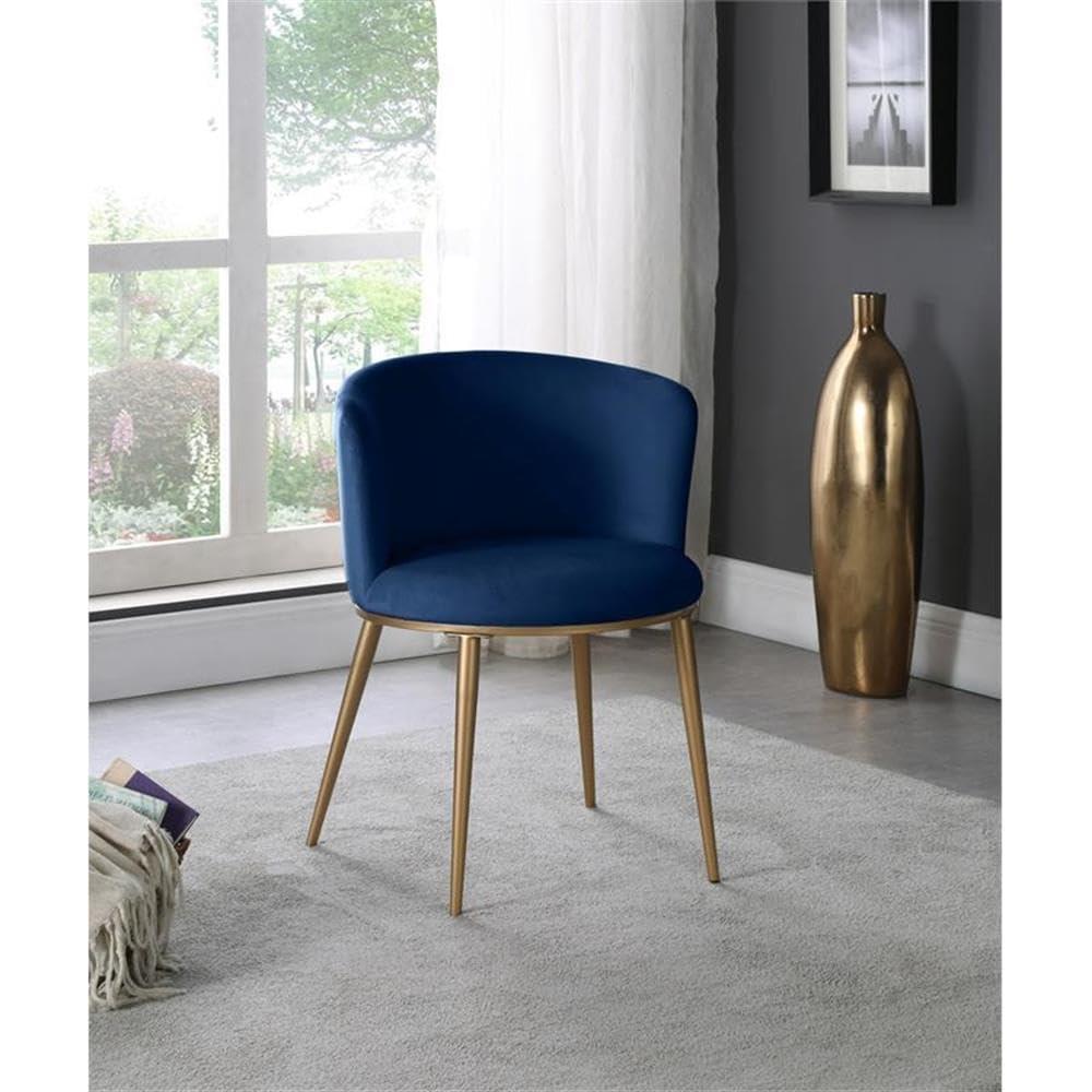 Meridian Furniture Skylar Navy Velvet Dining Chair (Set of 2)