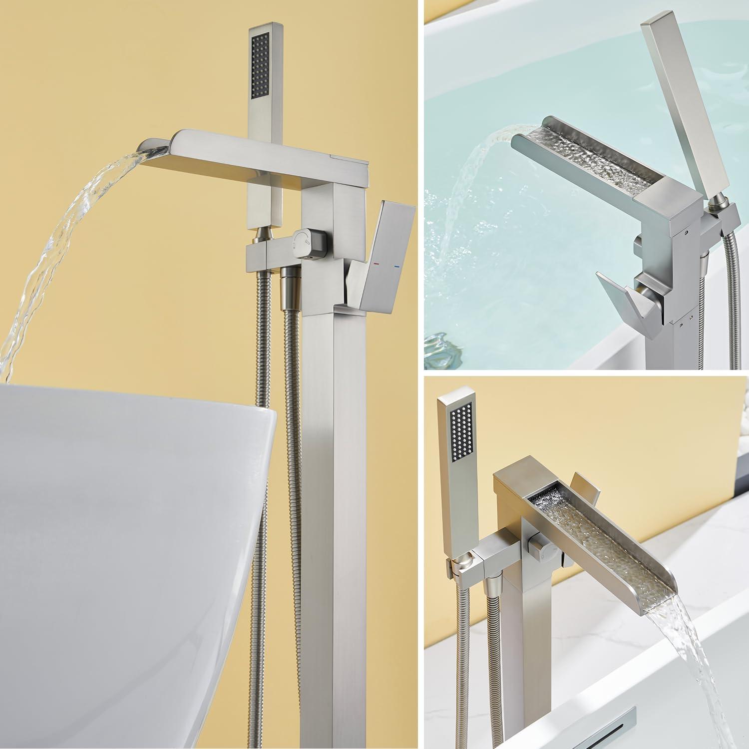 Floor Tub Spout with Diverter