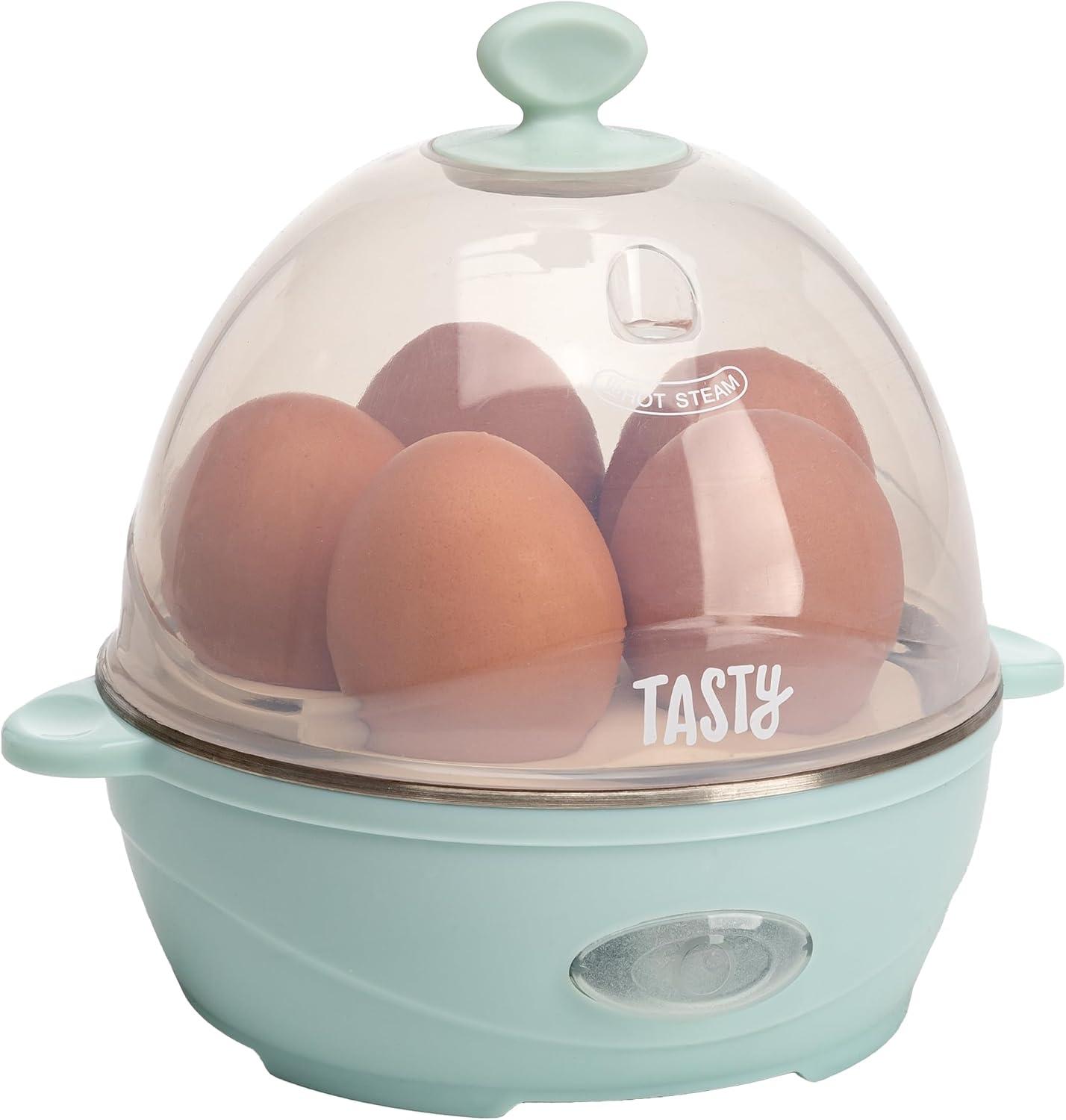 Aqua Mini Rapid Egg Cooker with Auto Shut Off, 5-Egg Capacity