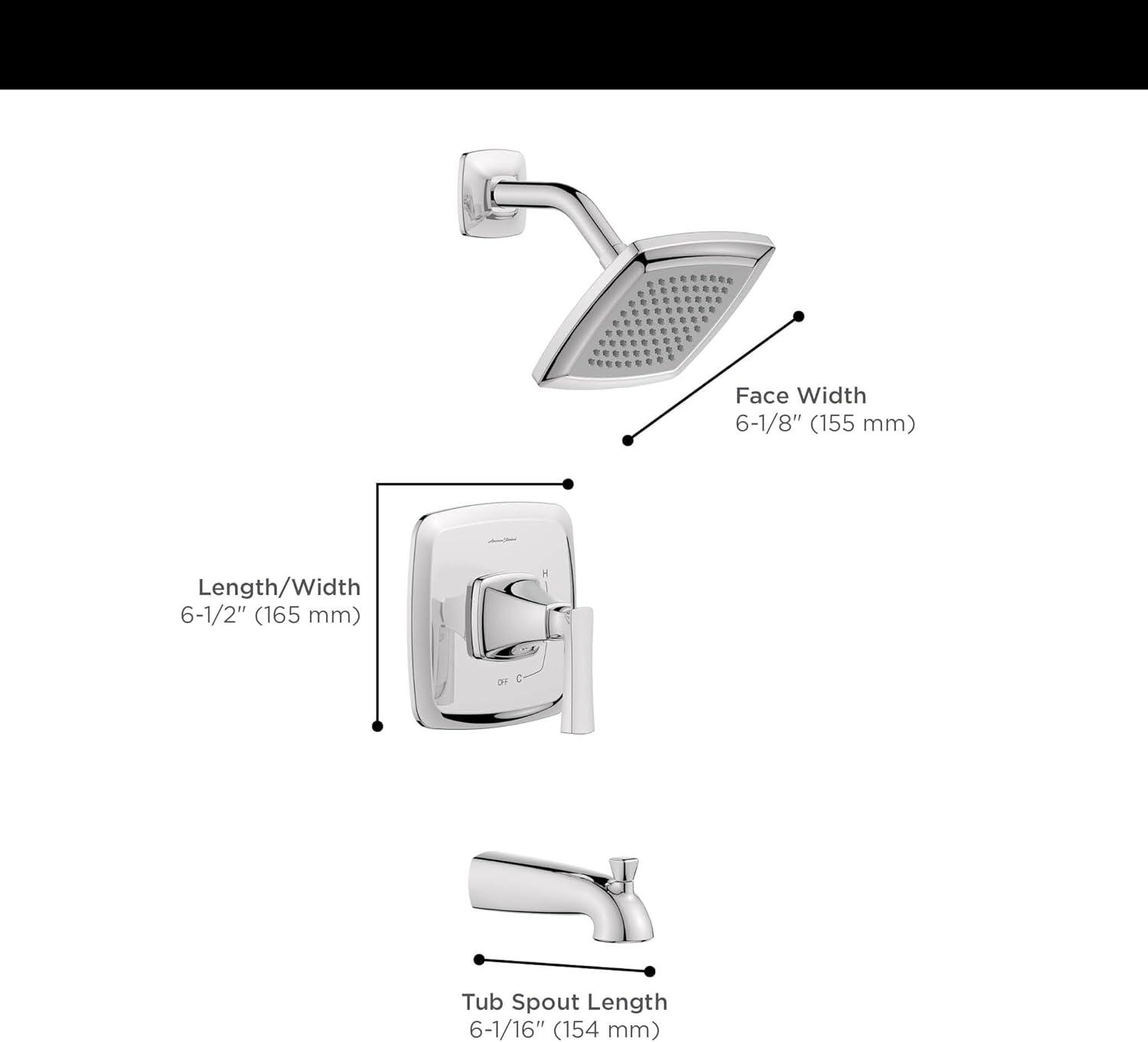 Belmeade Pressure-Balanced (Temperature Control Only) Complete Shower System