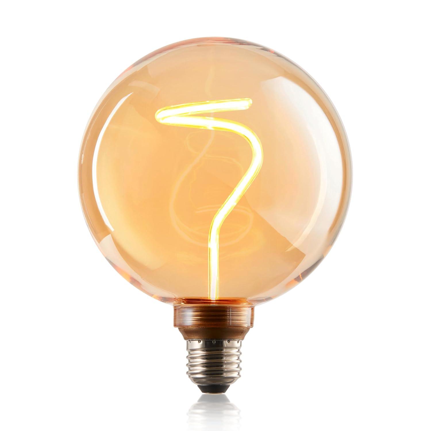 Next Glow Decorative LED Edison Bulb, Dimmable 2000K, E26, Oversized Globe