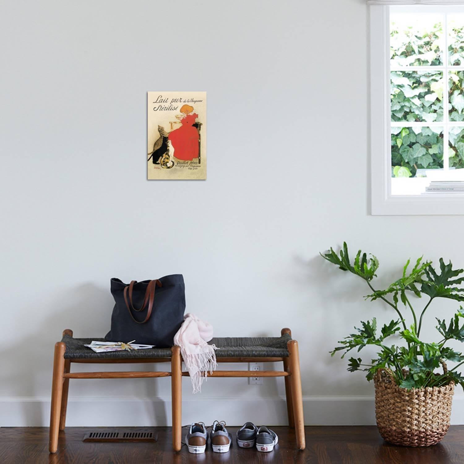Art.com Lait Pur de la Vingeanne Sterilise Art Print by ThÃ©ophile Alexandre Steinlen, 12" x 18"