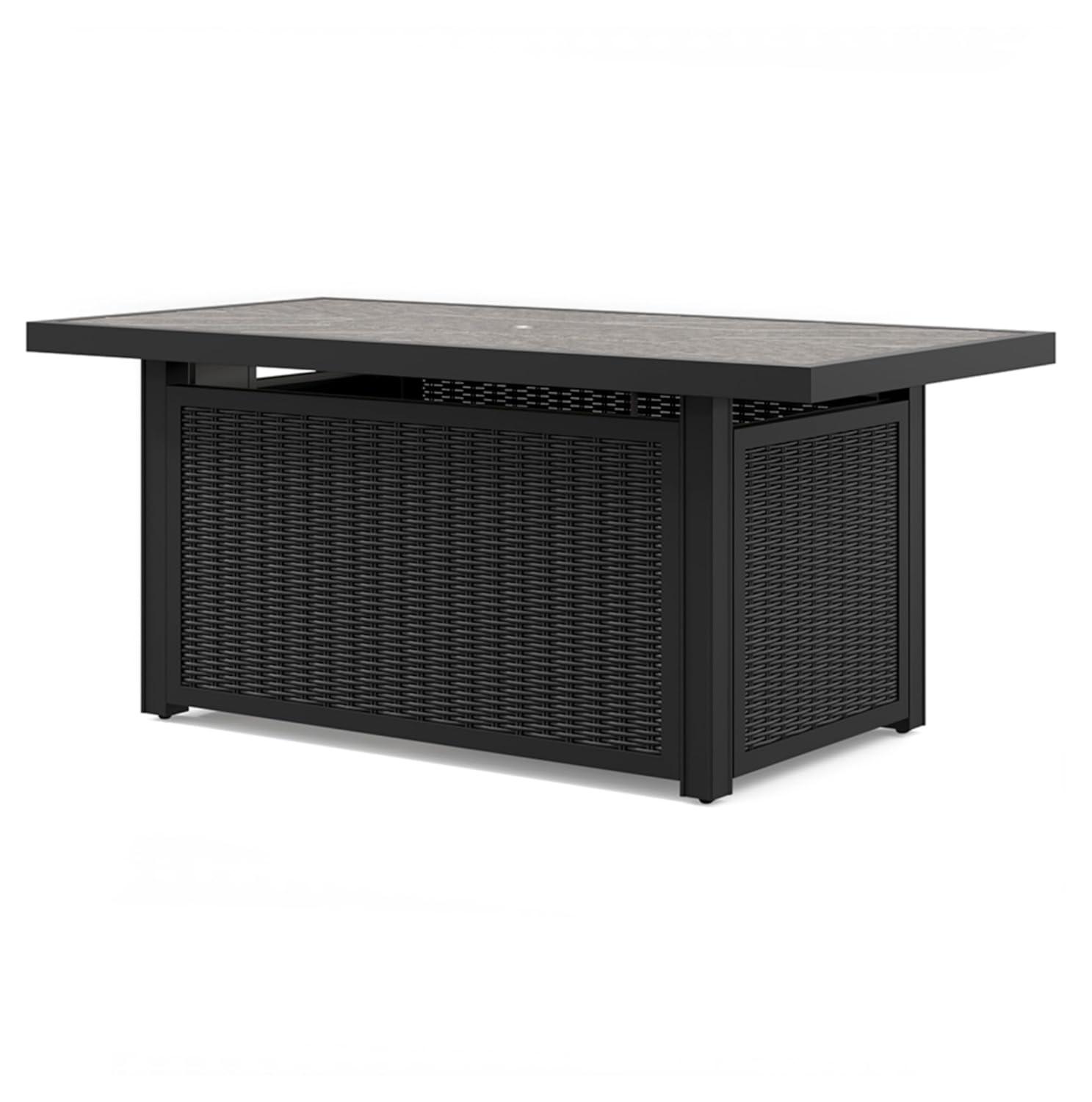 Signature Design by Ashley Beachcroft Black & Gray Outdoor Fire Pit Table