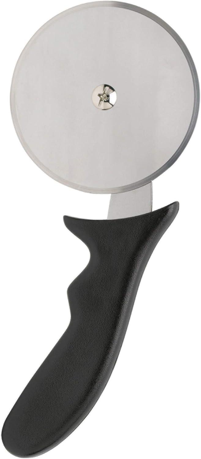 Japanese Stainless Steel Deep Dish Pizza Cutter with Black Handle