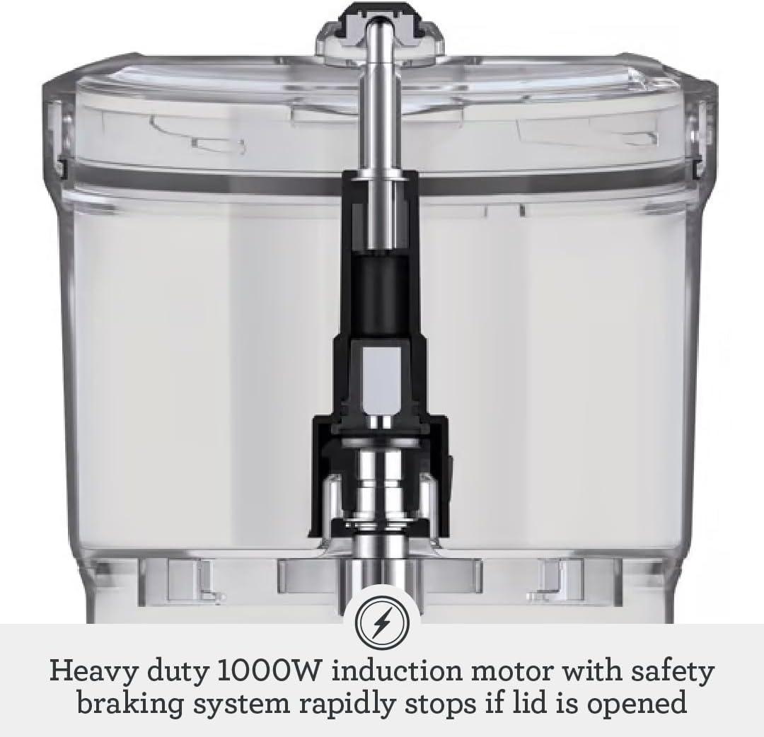 Breville Sous Chef 12 Cup Food Processor Brushed Stainless Steel: 1000W, 12-Cup, Safety Lock, Dishwasher-Safe Parts