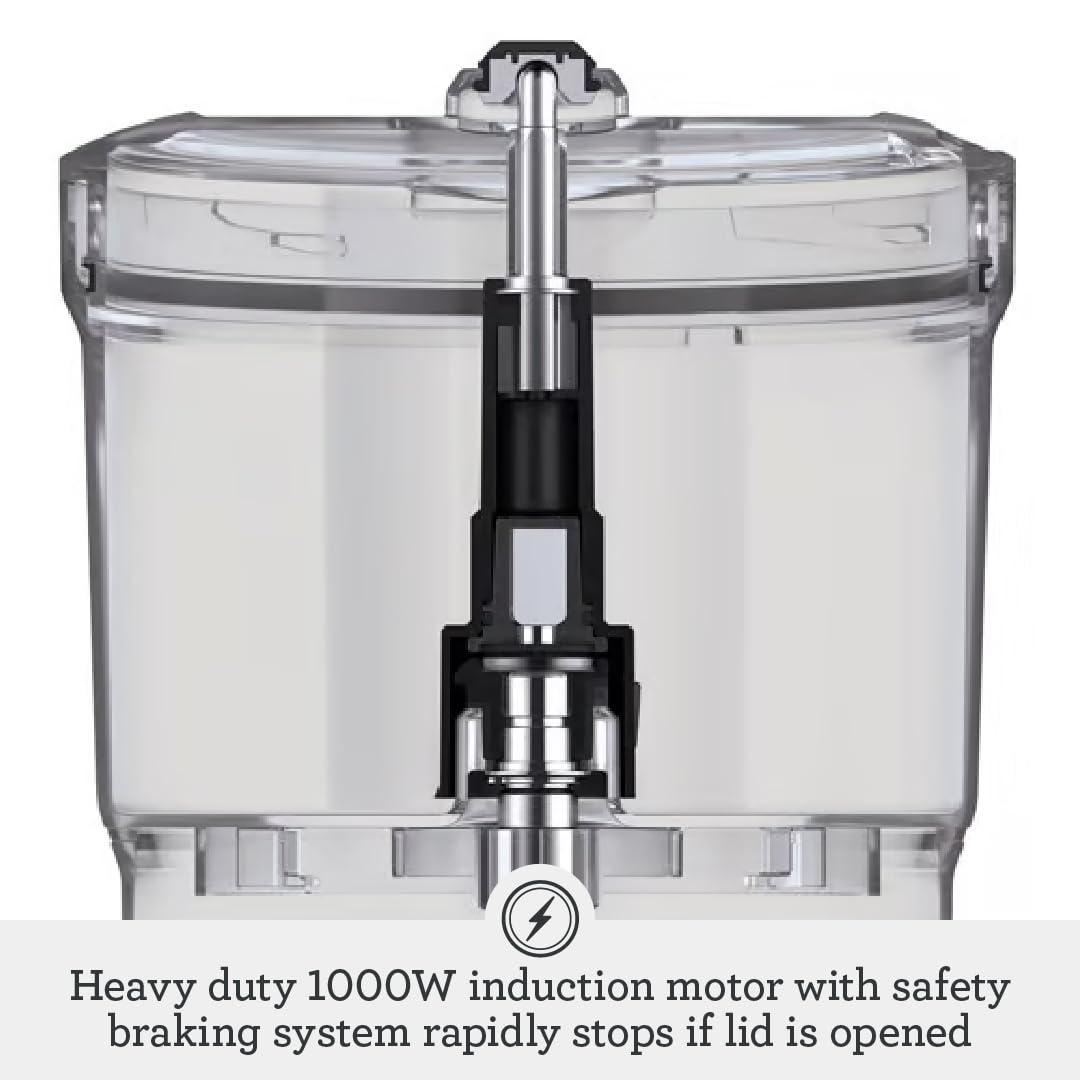Breville Sous Chef 12 Cup Food Processor Brushed Stainless Steel: 1000W, 12-Cup, Safety Lock, Dishwasher-Safe Parts