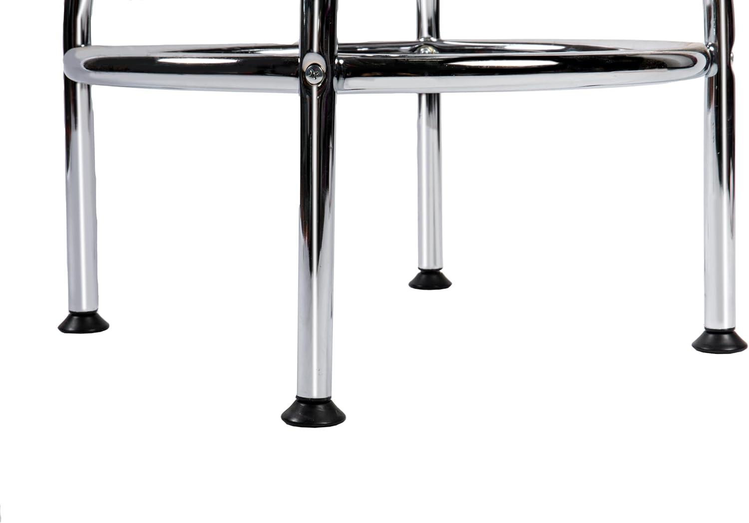 Swivel Upholstered Adjustable Height Counter Stool with Metal Frame