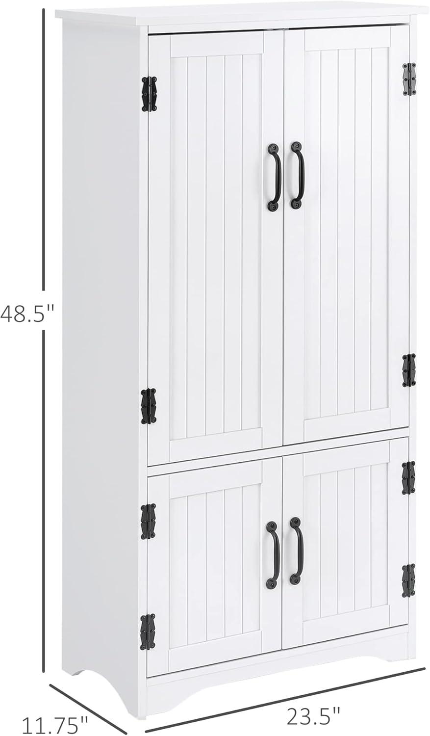 HOMCOM 48.5"  Kitchen Pantry, Storage Cabinet, Cupboard Organizer