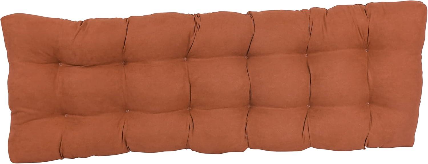 Blazing Needles 55-inch by 19-inch Tufted Solid Microsuede Bench Cushion