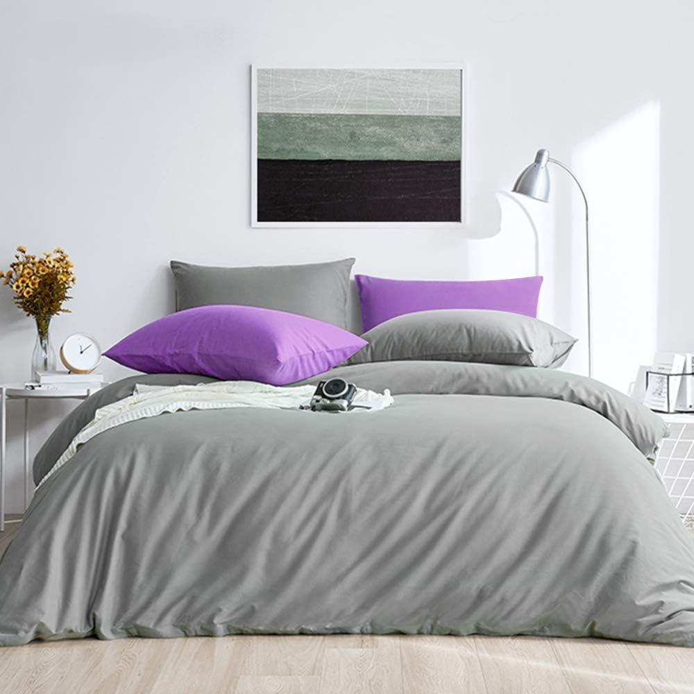 Dark Gray Polyester Standard/Queen Pillowcases with Envelope Closure