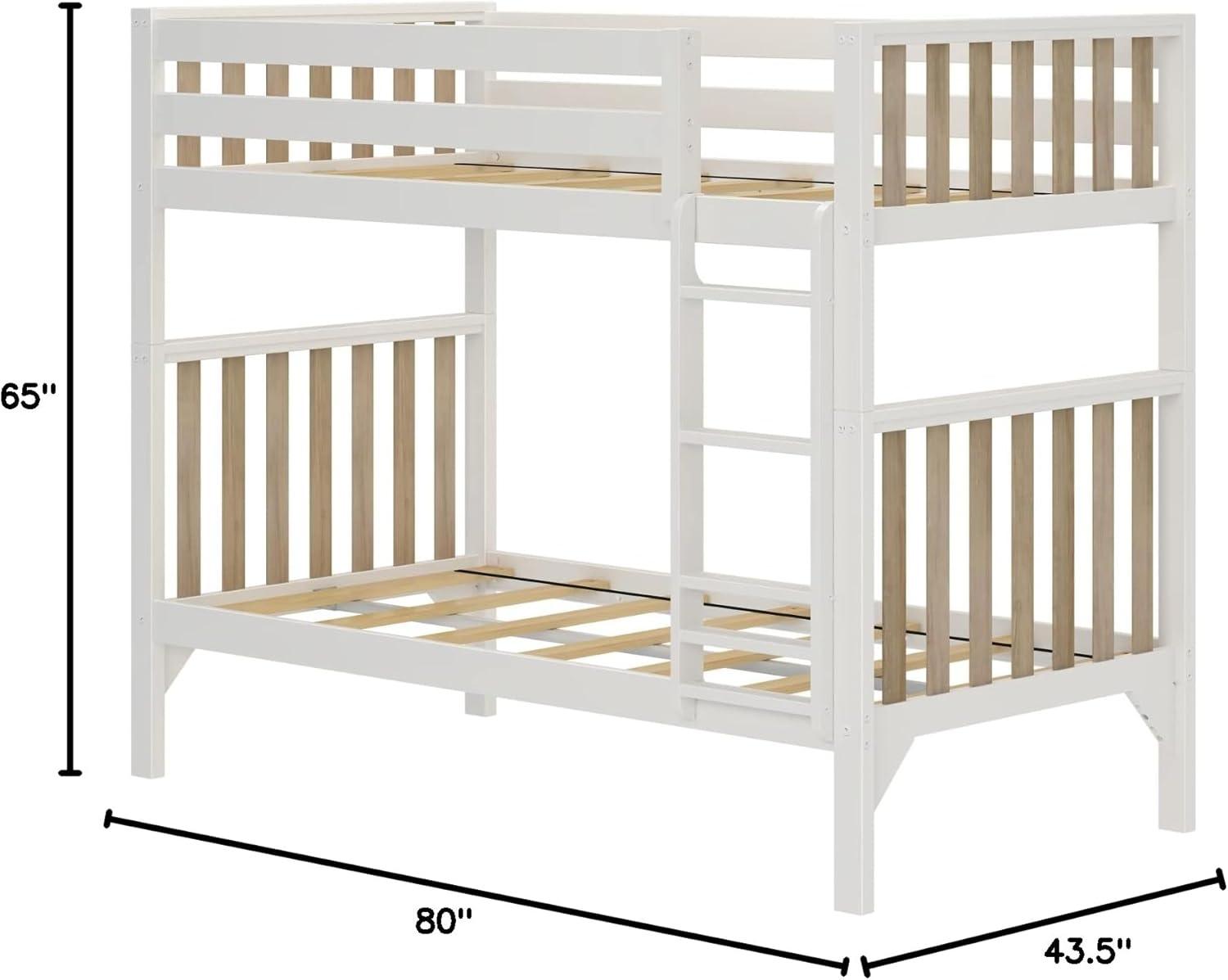 Max & Lily Scandinavian Twin over Twin Bunk Bed