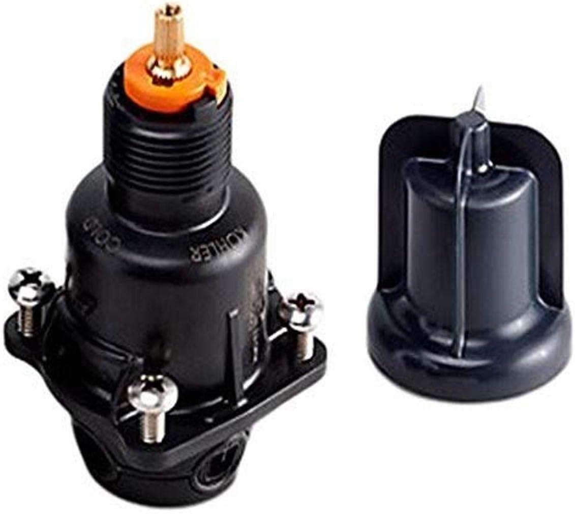 Black Universal Pressure-Balance Cartridge for Shower Valve