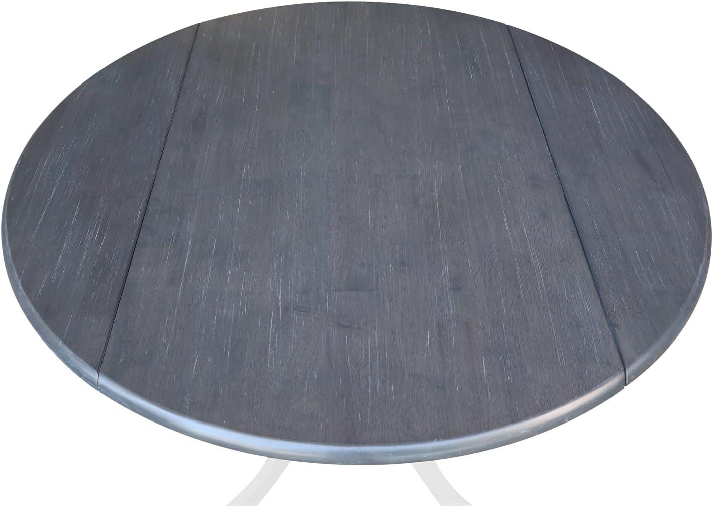 42" Mason Round Dual Drop Leaf Dining Table - International Concepts