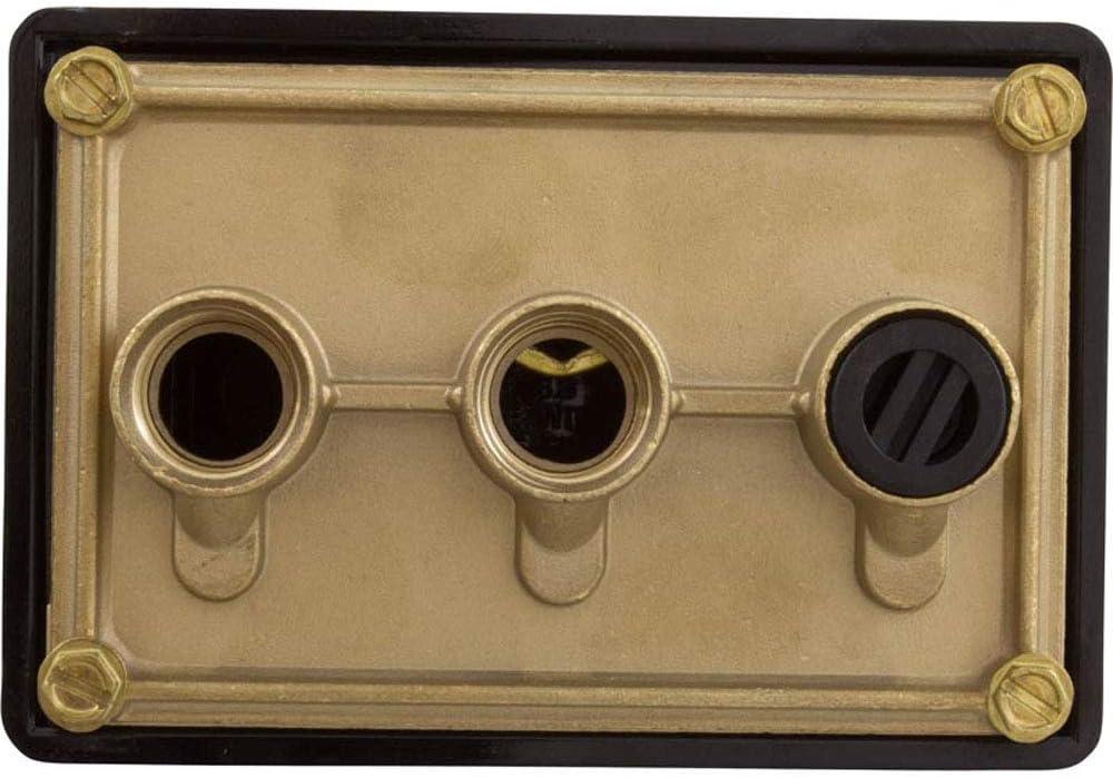 Pentair Junction Box Lexan 3 1-2in. Ports Black 78310500