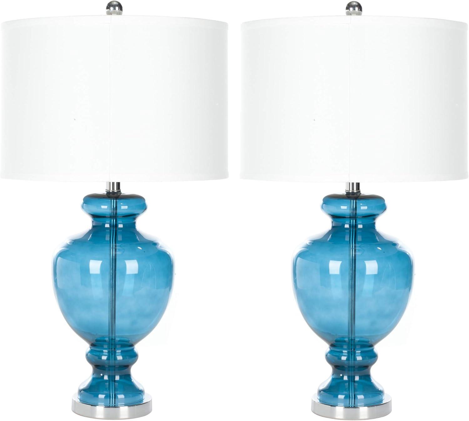 Morocco Glass Lamp (Set of 2) - Morocco Blue - Safavieh.