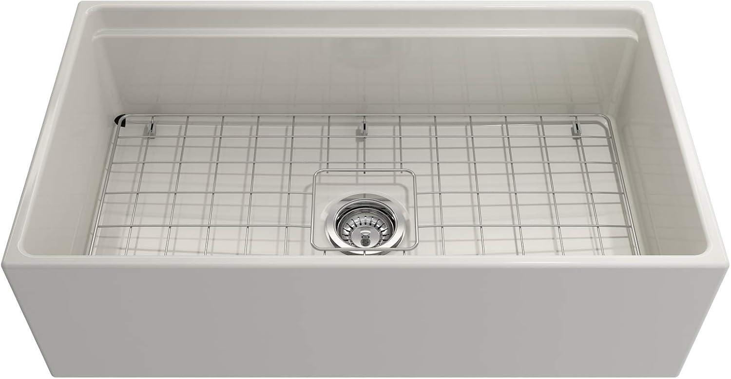 Contempo 33'' L Farmhouse Apron-Front Fireclay Kitchen Sink