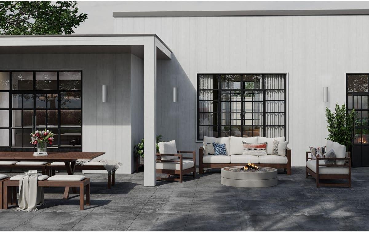 Progress Lighting, Cylinders Collection, 2-Light Wall Light, Metallic Gray, Aluminum, Antique Bronze Shade