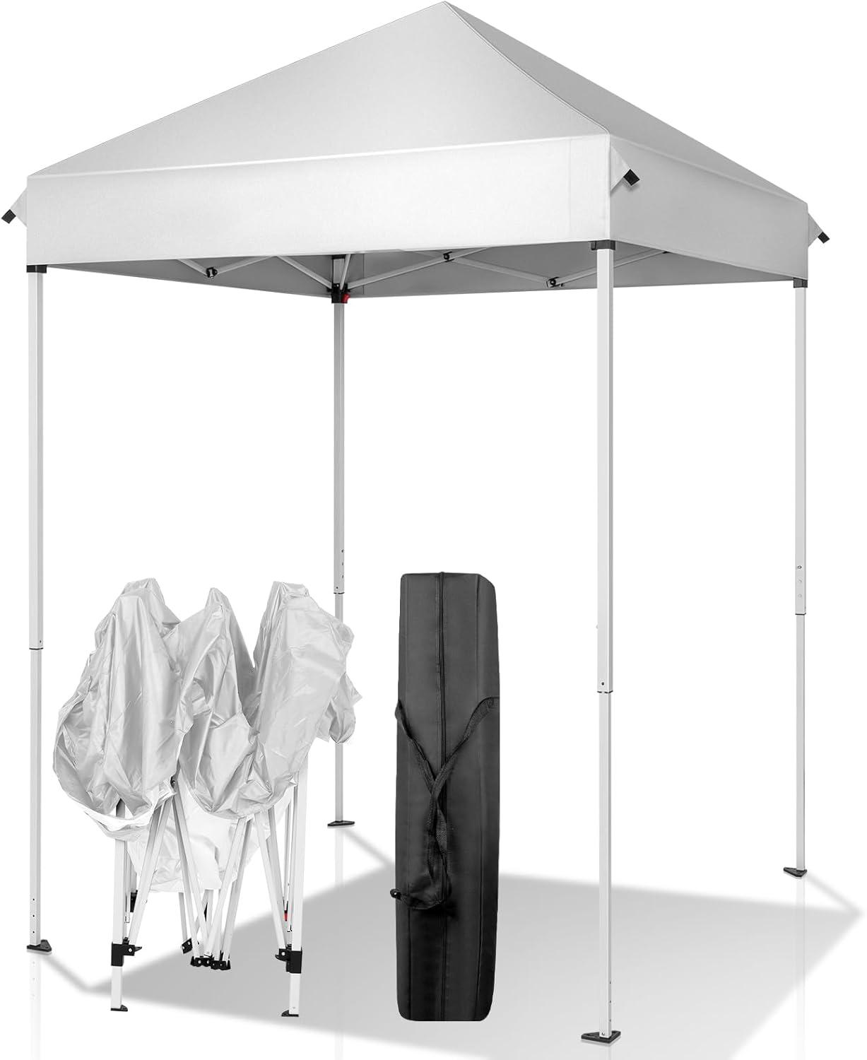 Pop Up Canopies 5 Ft W X 5 Ft D Metal Canopy