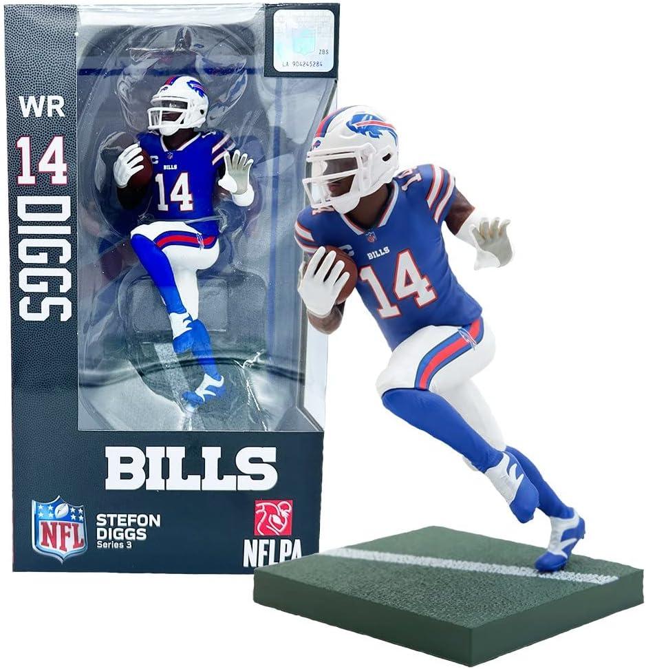 Stefon Diggs Buffalo Bills Blue NFL Action Figure with Display Base