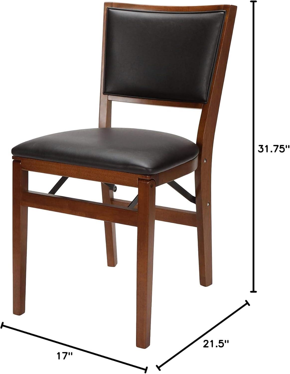 Stakmore Company, Inc. Vinyl Padded Stackable Folding Chair Folding Chair Set (Set of 2)