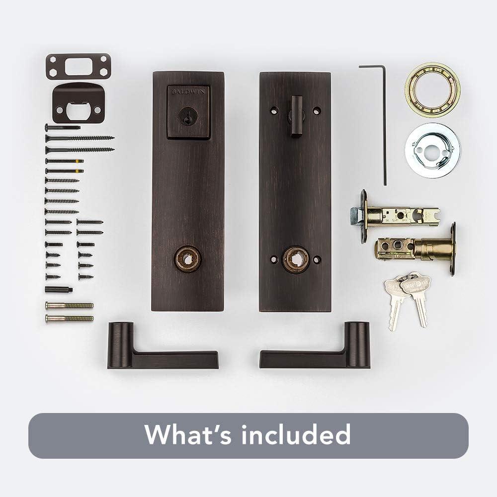 Prestige Complete Entry Lever Set with Single Cylinder Deadbolt and Door Lever