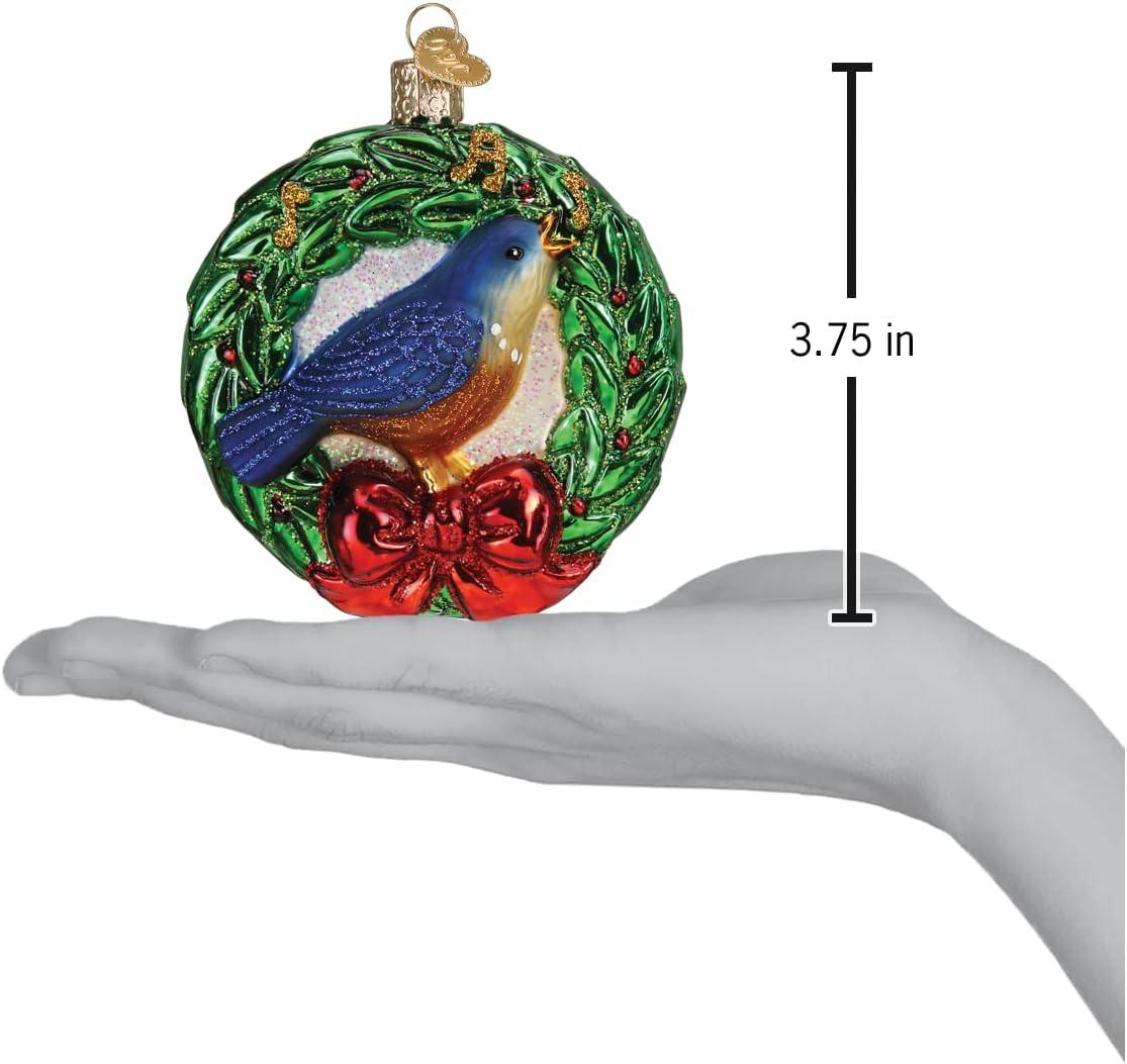 Handcrafted Glass Calling Bird Christmas Tree Topper