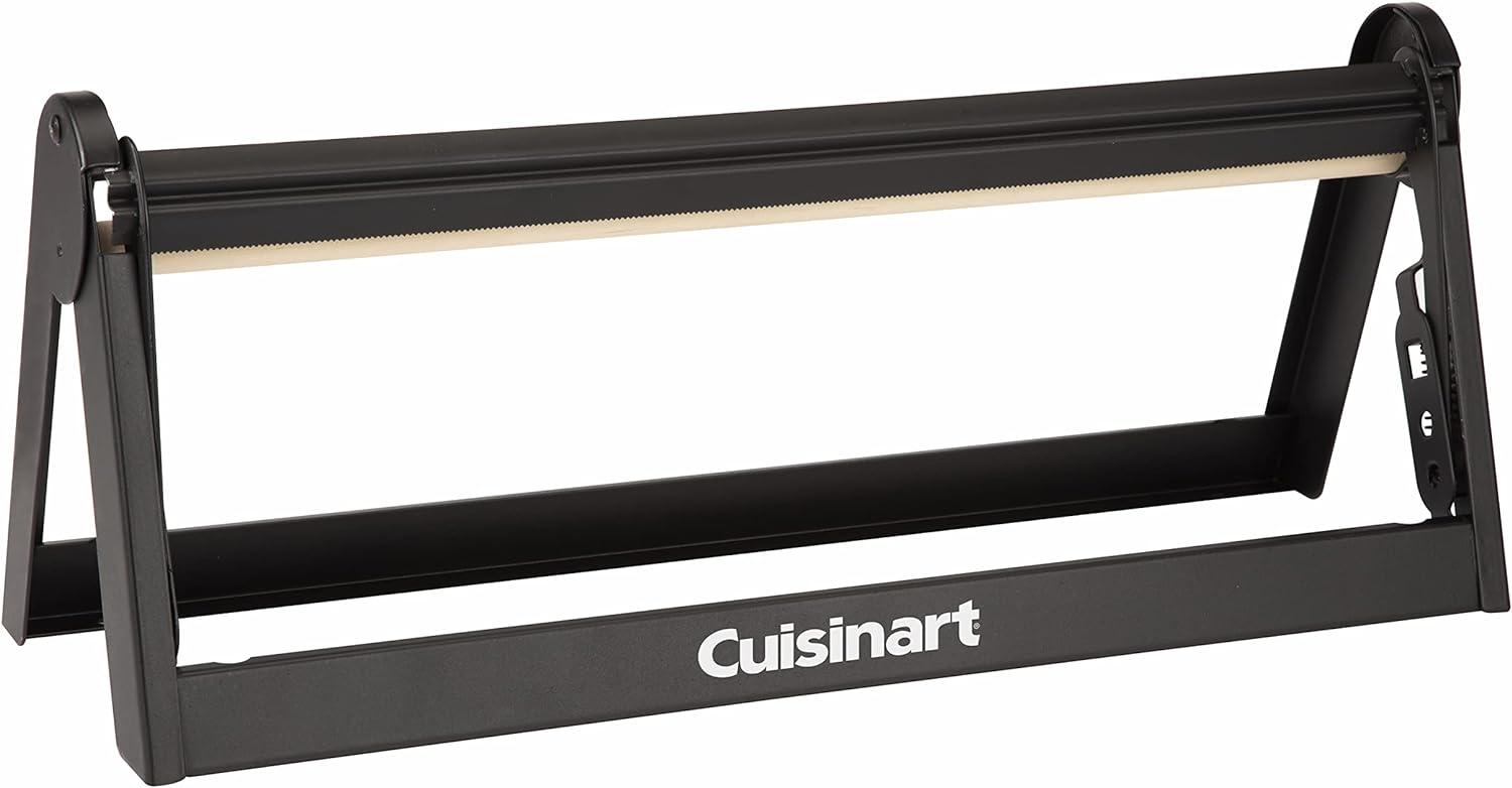 Black Aluminum Butcher Paper Holder with Cutter Dispenser