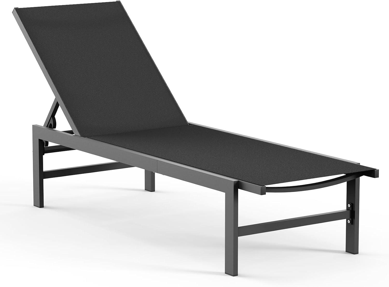 Mercury Row® Blevens Outdoor Aluminum Chaise Lounge (Set of 2)