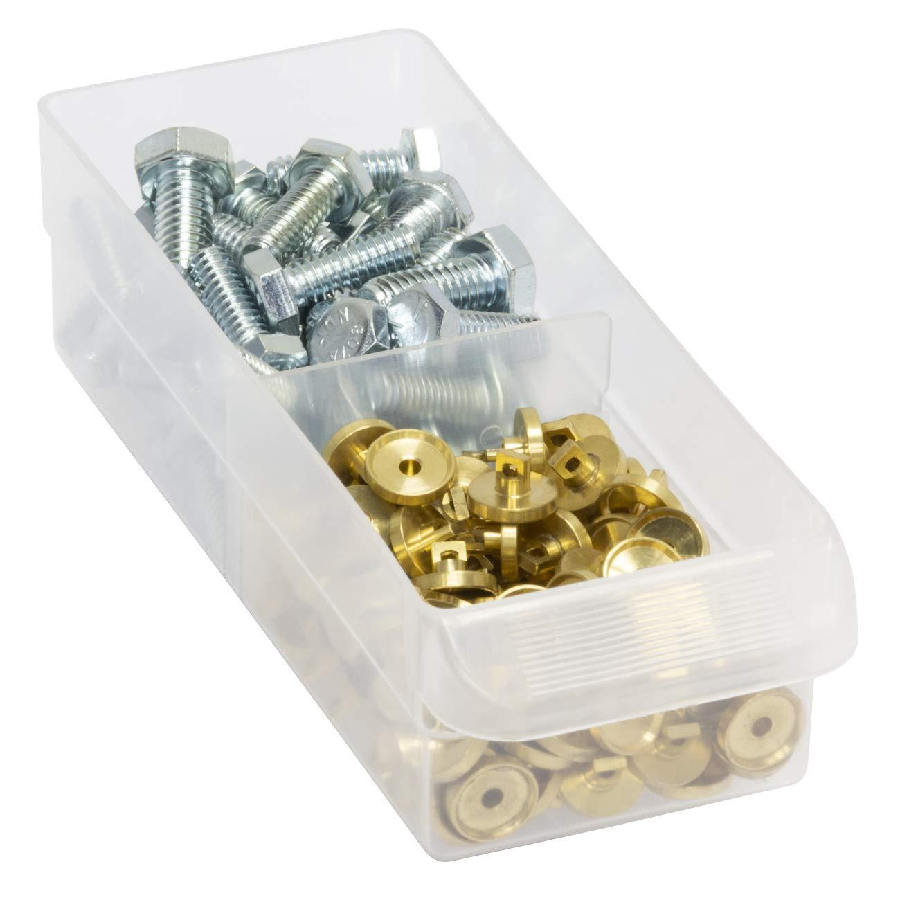 Akro-Mils 40716 Plastic Width Dividers for Small Drawers in Plastic Cabinets, Custom Storage Inserts for Teacher Toolbox, Small Parts Organizer, Screw Organizer and More, 16-Pack, Clear