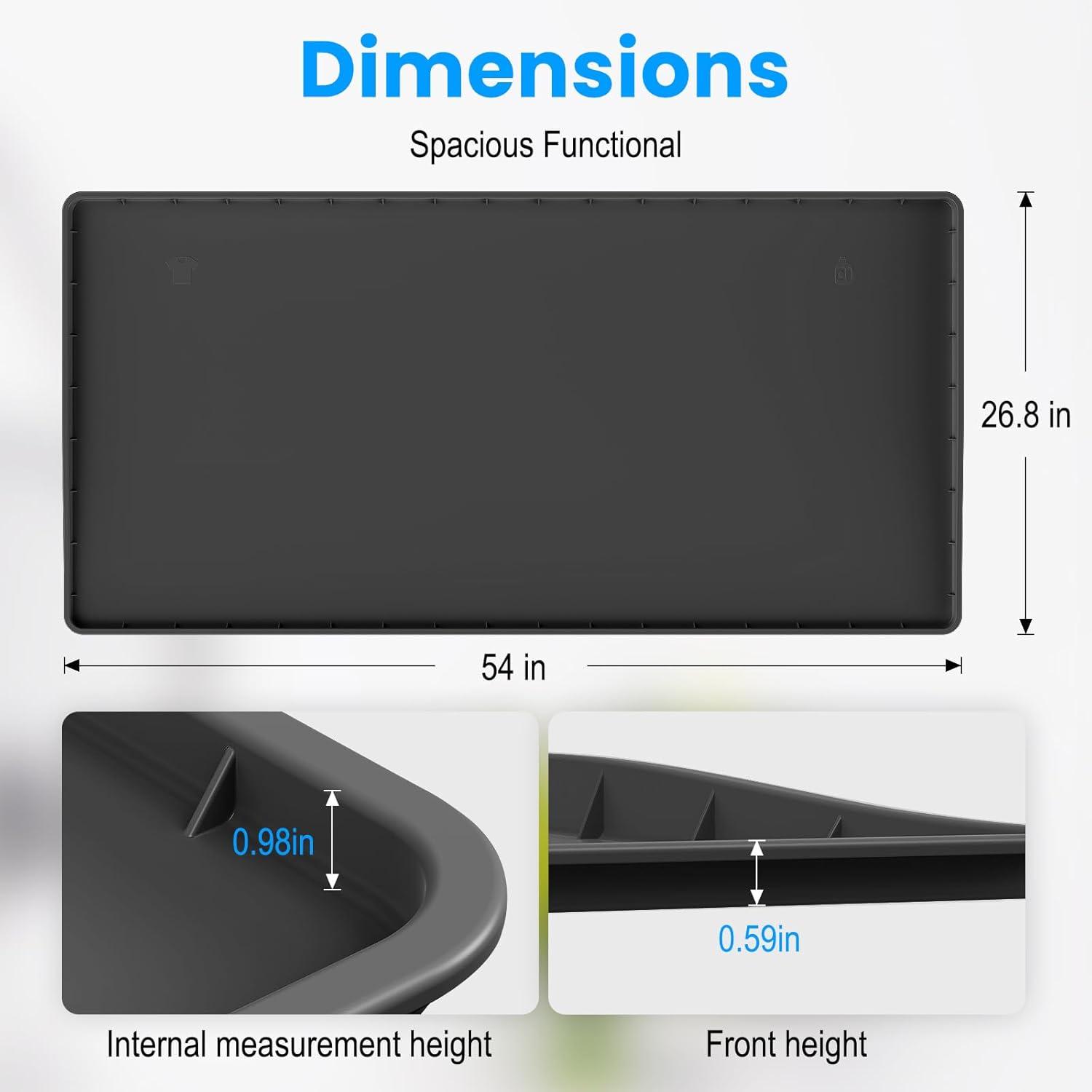 chuangyanUS Washer Dryer Countertop, 54"×26.8" Washer And Dryer Covers,Non-Slip Waterproof Washing Machine Cover Protector Top Load