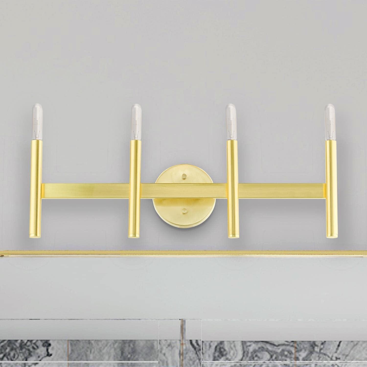 Copenhagen Satin Brass 4-Light ADA Compliant Vanity Sconce