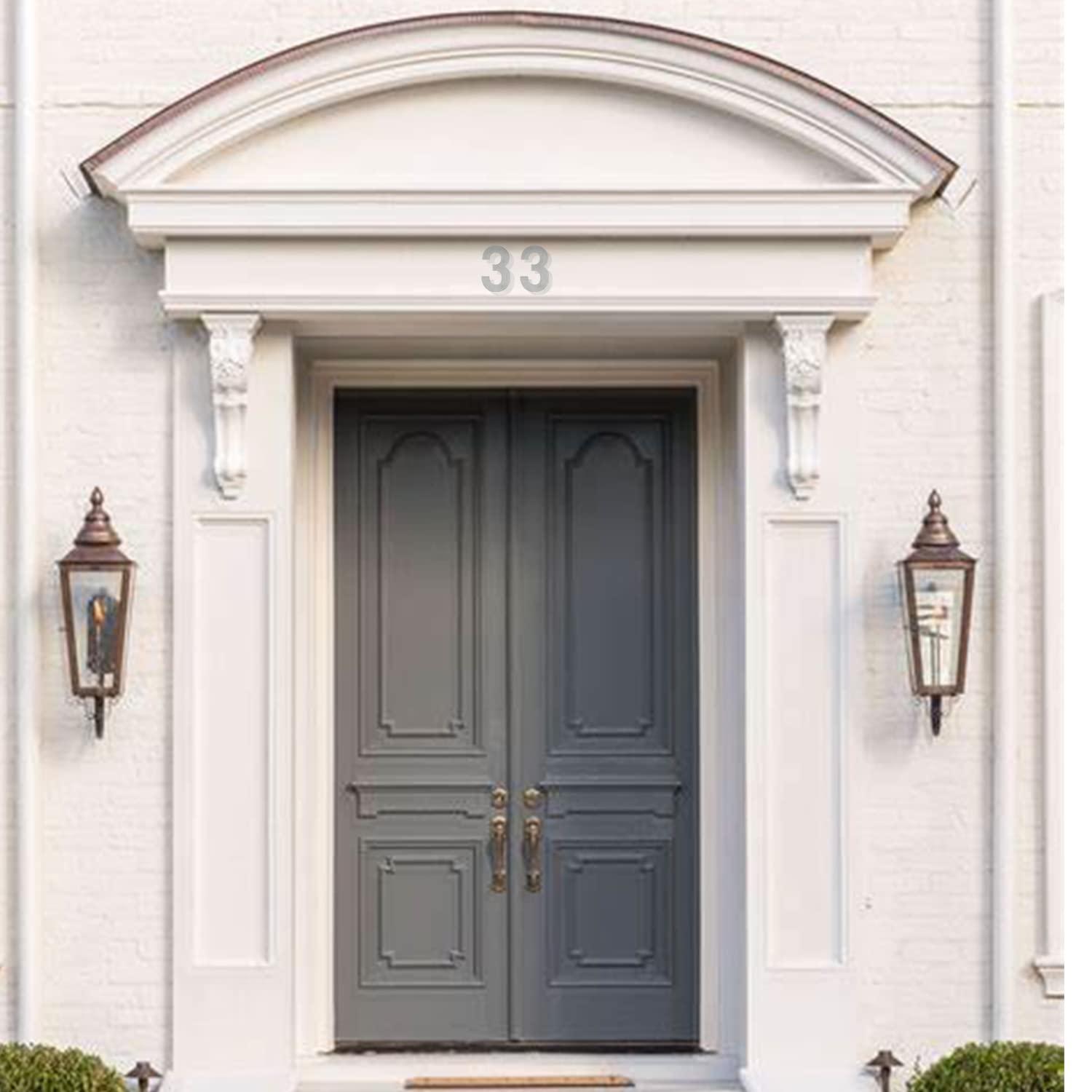 Barton Barton 6-Inch Floating Mount Steel House Number for Address Sign (Black)