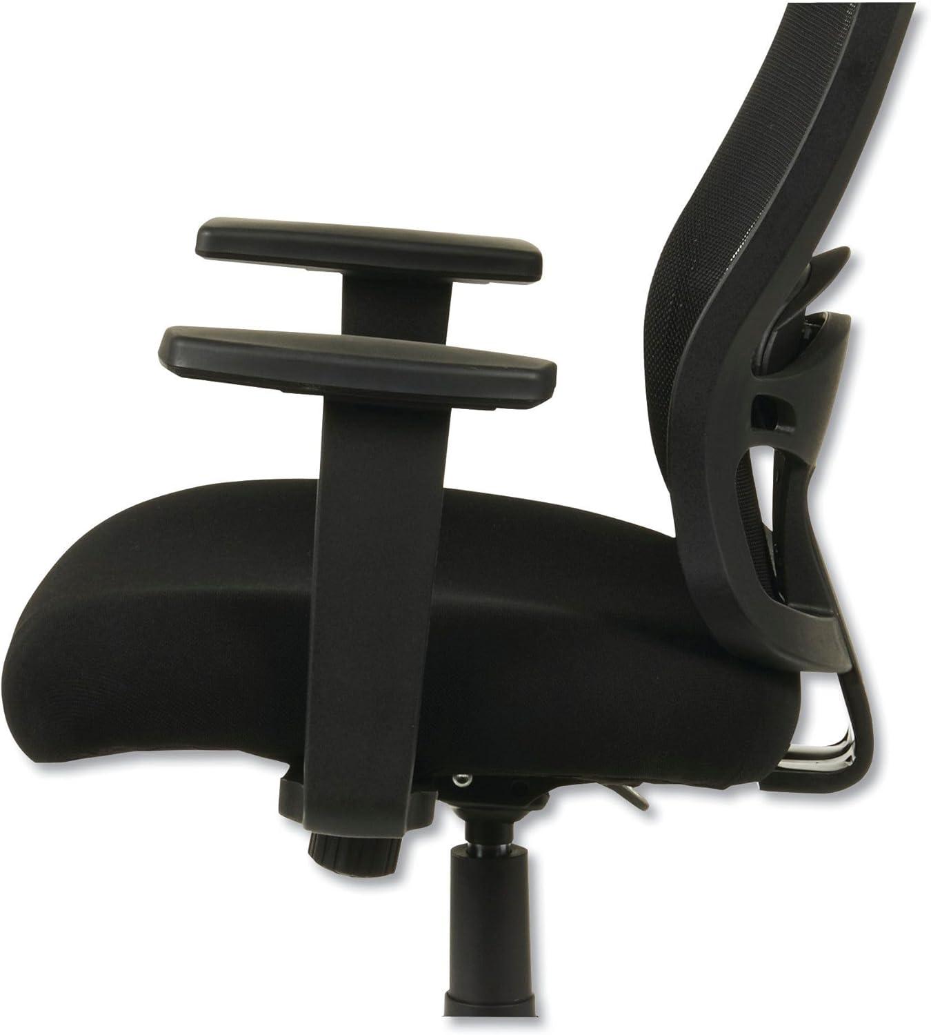 SinYYH ALEET42ME10B Series 18.03 in. to 21.96 in. Seat Height Mesh -Back Chair - Black