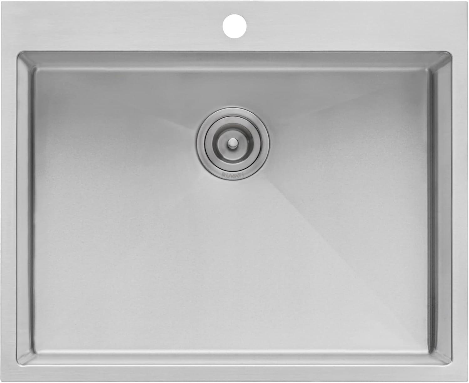 22 x 12 in. Topmount Laundry Deep Utility Sink with 16 Gauge Stainless Steel