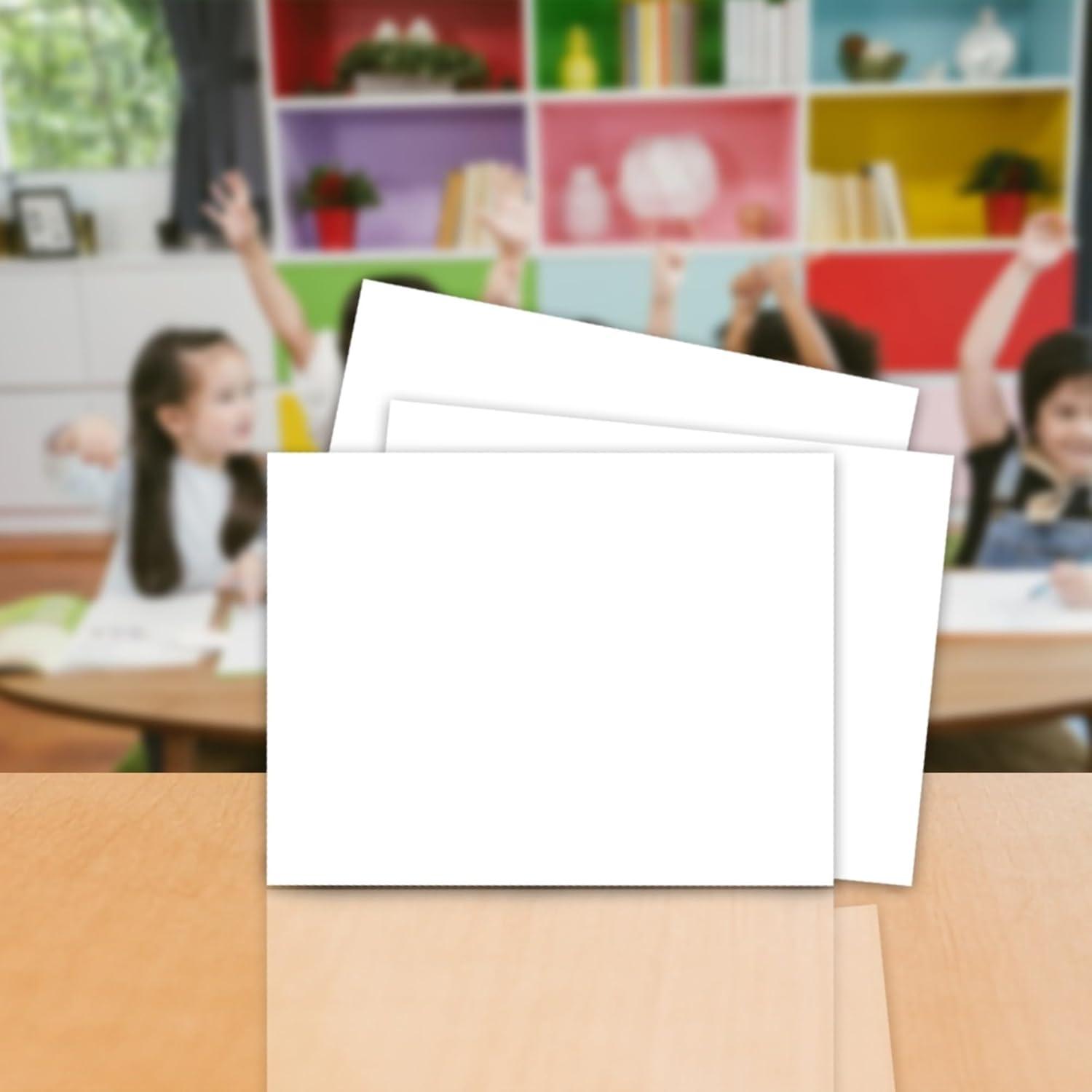 School Smart Railroad Board, 22 x 28 Inches, 4-Ply, White, Pack of 25