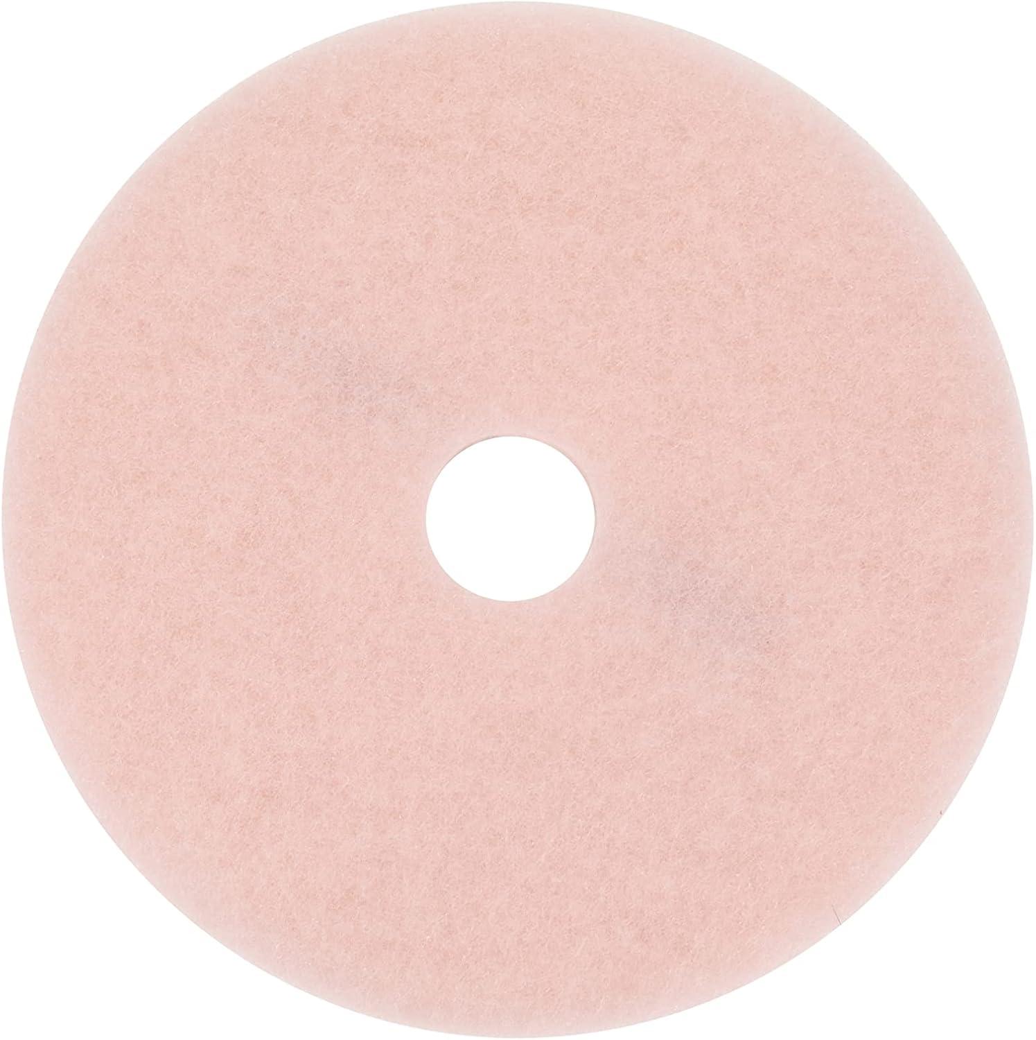 20-Inch Pink Nonwoven Polyester Floor Polishing Pad