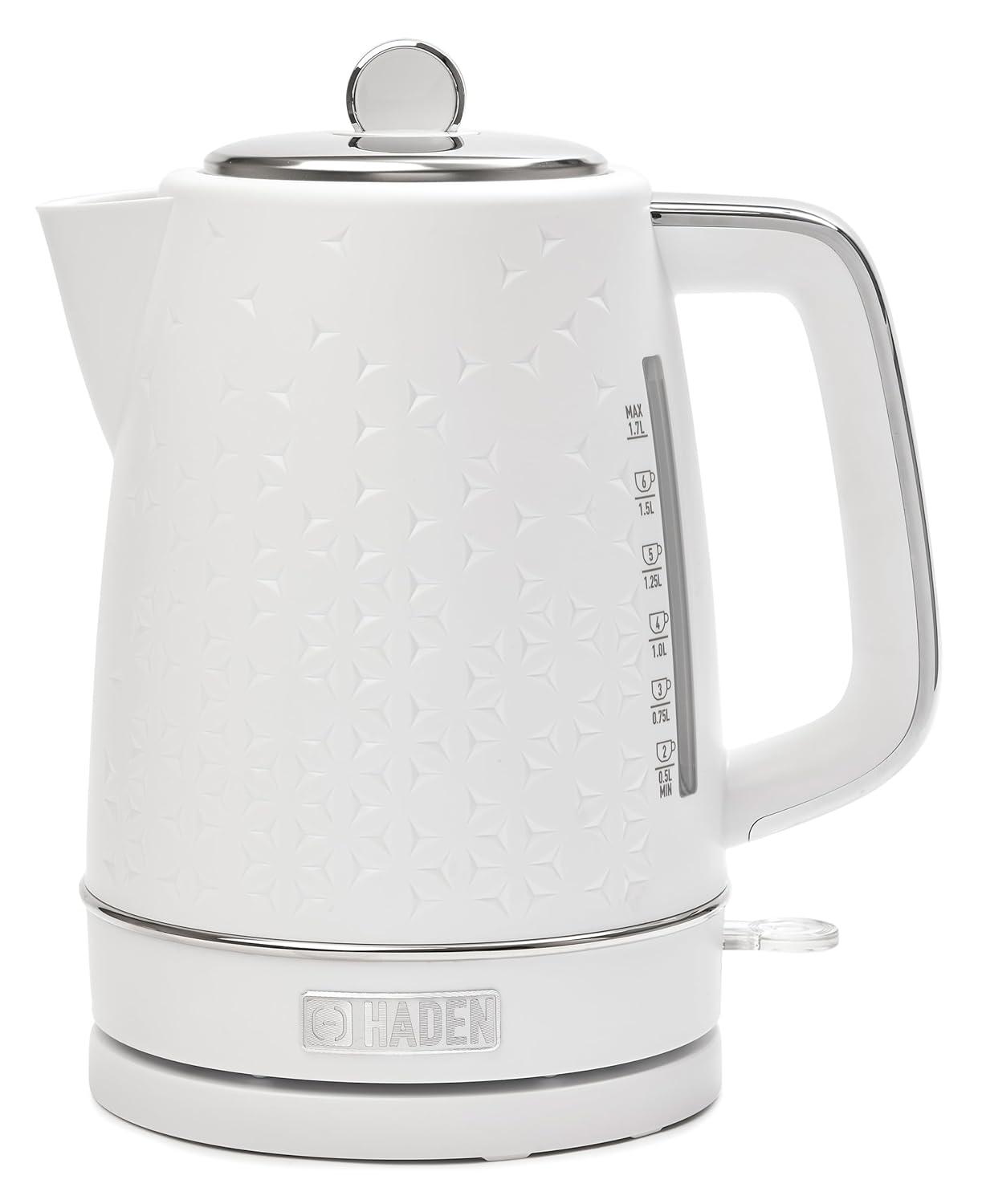 HADEN Starbeck White Electric Tea Kettle