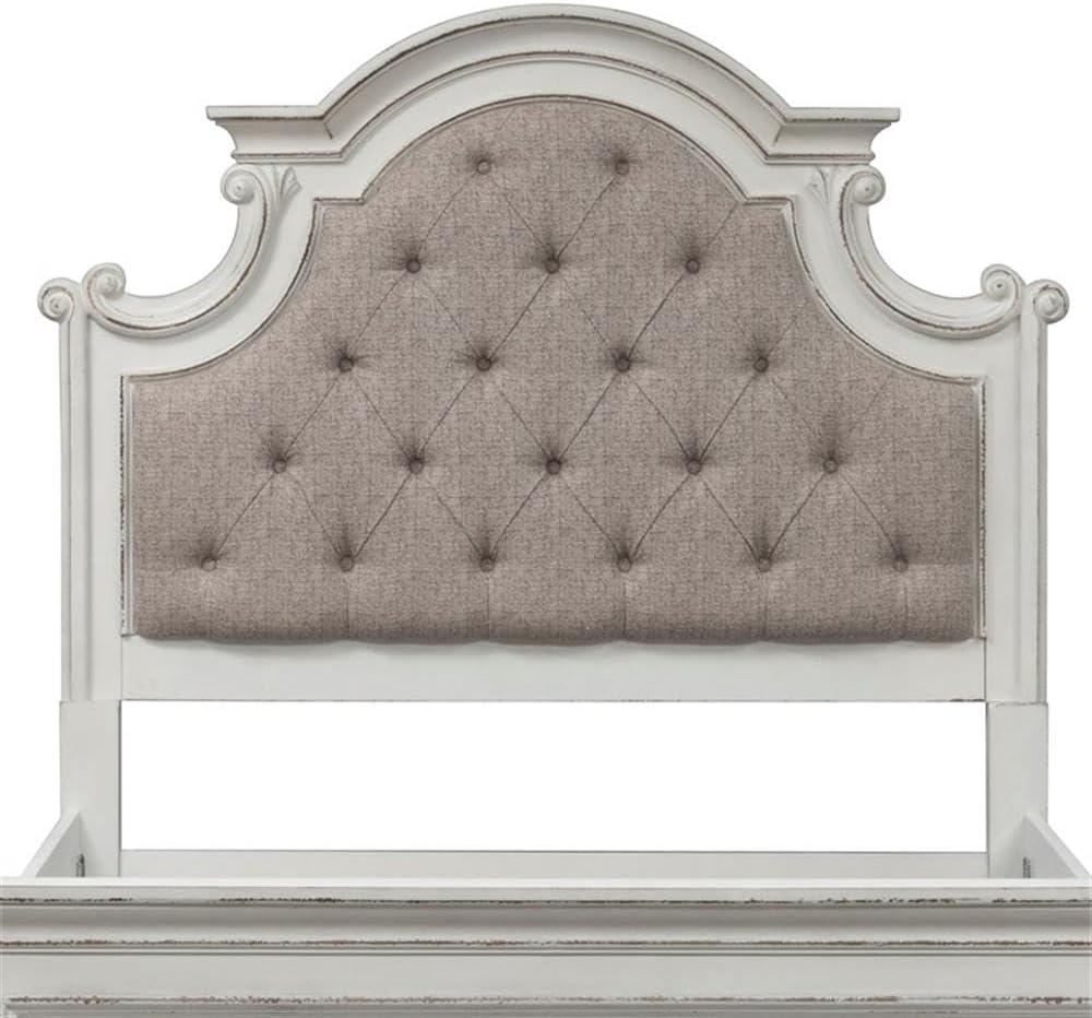 Magnolia Manor White King Uph Panel Headboard - Engineered Wood