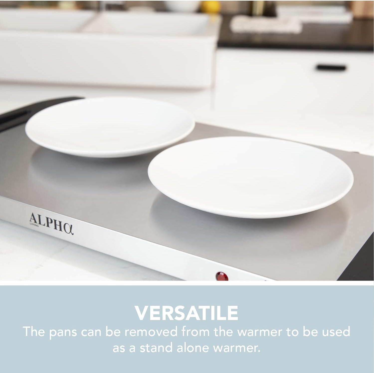 3x2.5 QT Food Warmers for Parties Buffet Servers and Warmers – Premium Catering Supplies Buffet Display – Stainless Steel Electric Food Warmers with Temperature Control