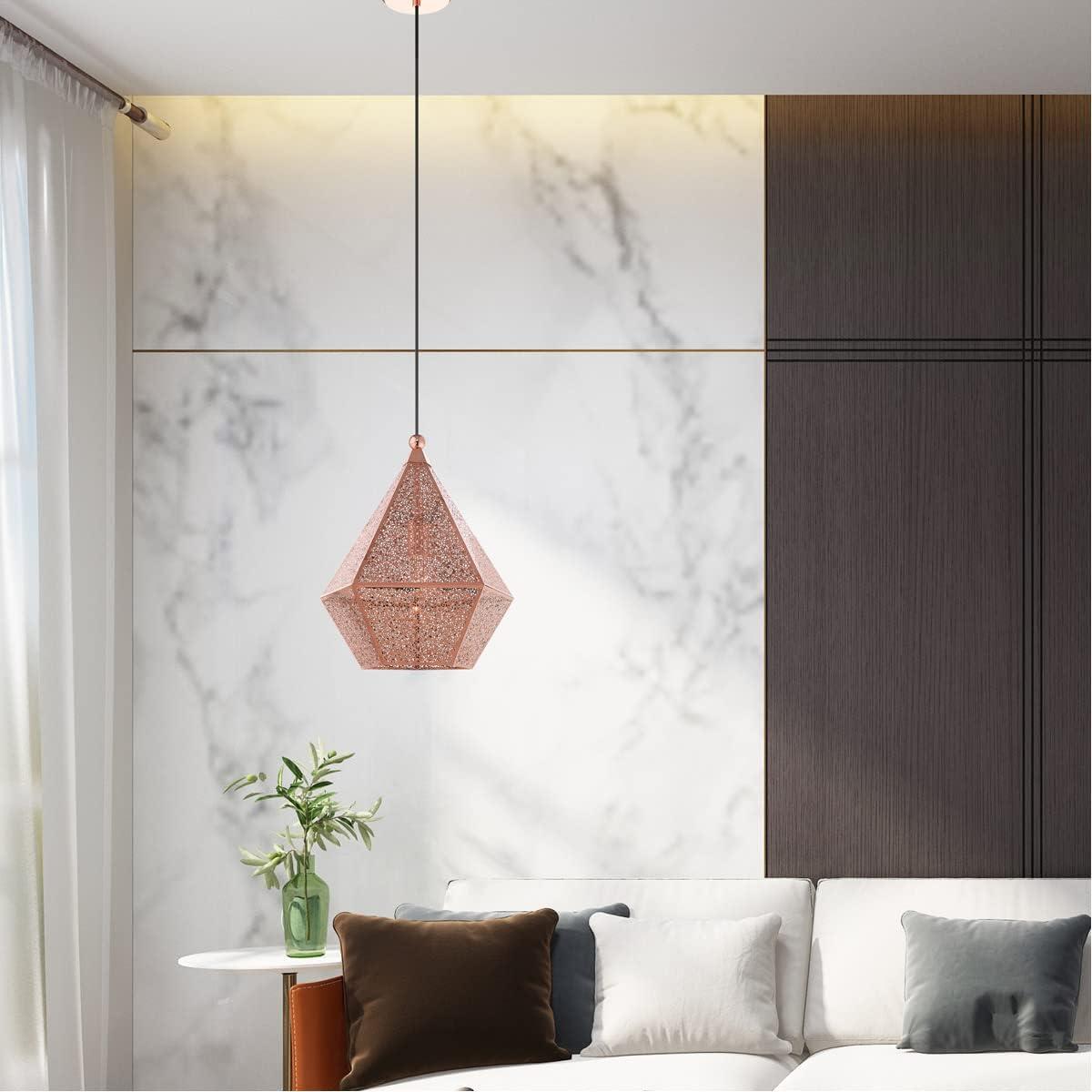 Livex Lighting Aberdeen 1 - Light Pendant in  Rose Gold