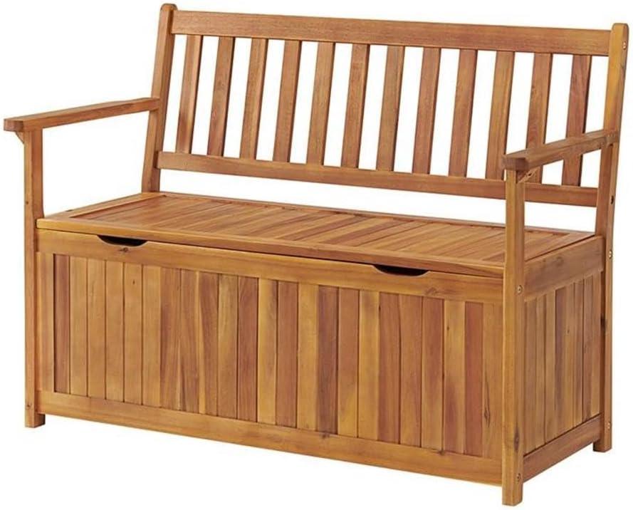 Londonderry 47" Acacia Wood Outdoor Storage Bench