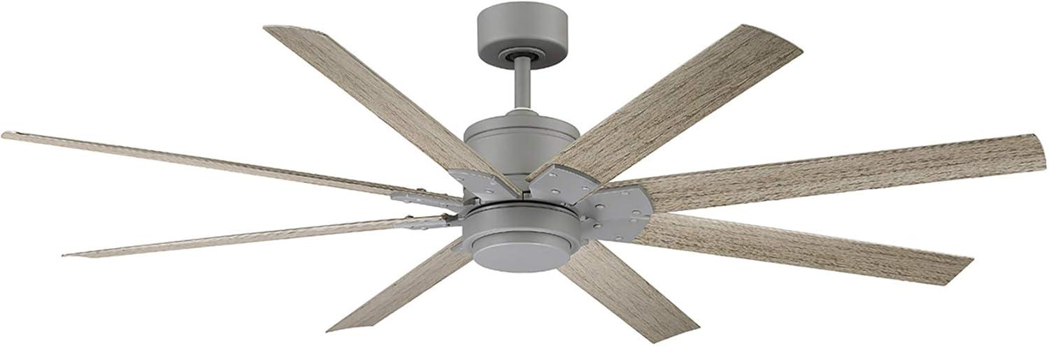 Renegade 8 - Blade Outdoor / Indoor Smart Ceiling Fan with Remote Control and LED Light Kit Included, Works With Alexa and iOS or Android App