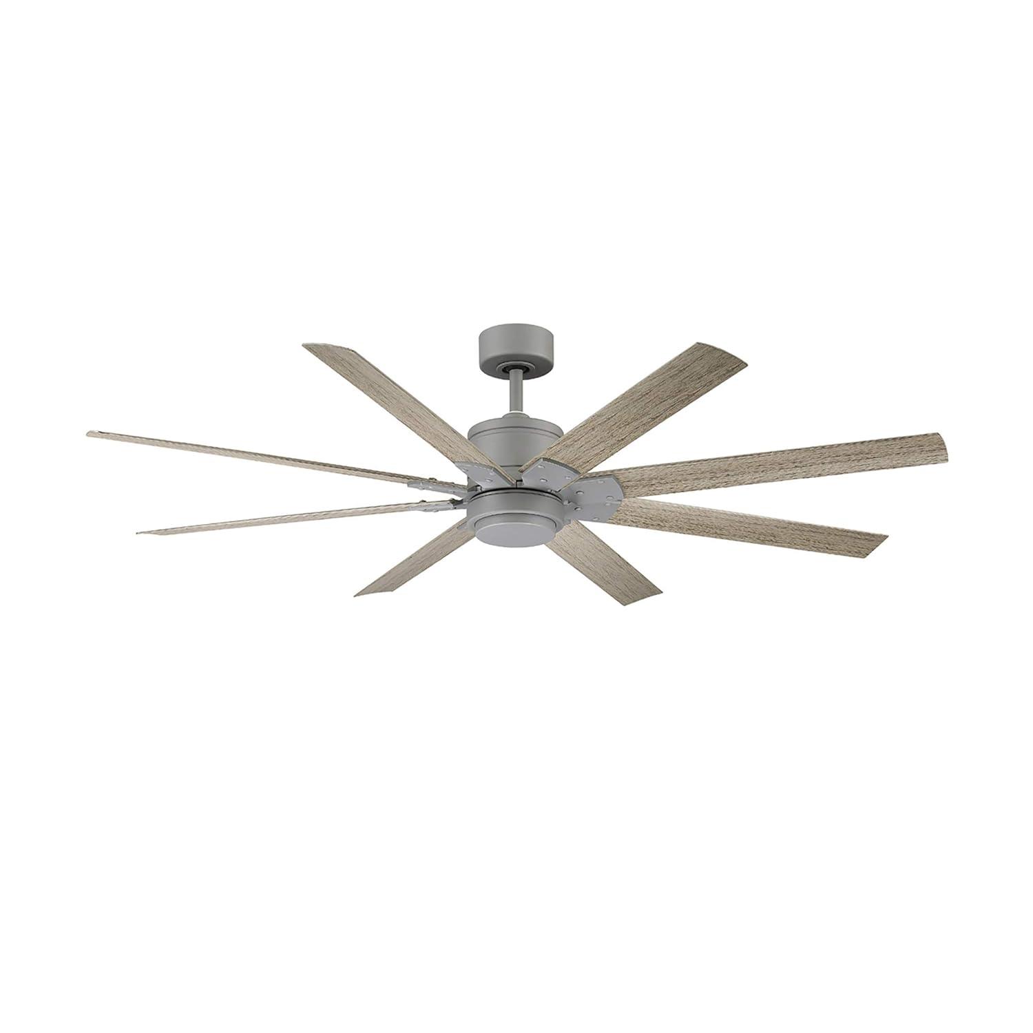 Renegade 8 - Blade Outdoor / Indoor Smart Ceiling Fan with Remote Control and LED Light Kit Included, Works With Alexa and iOS or Android App