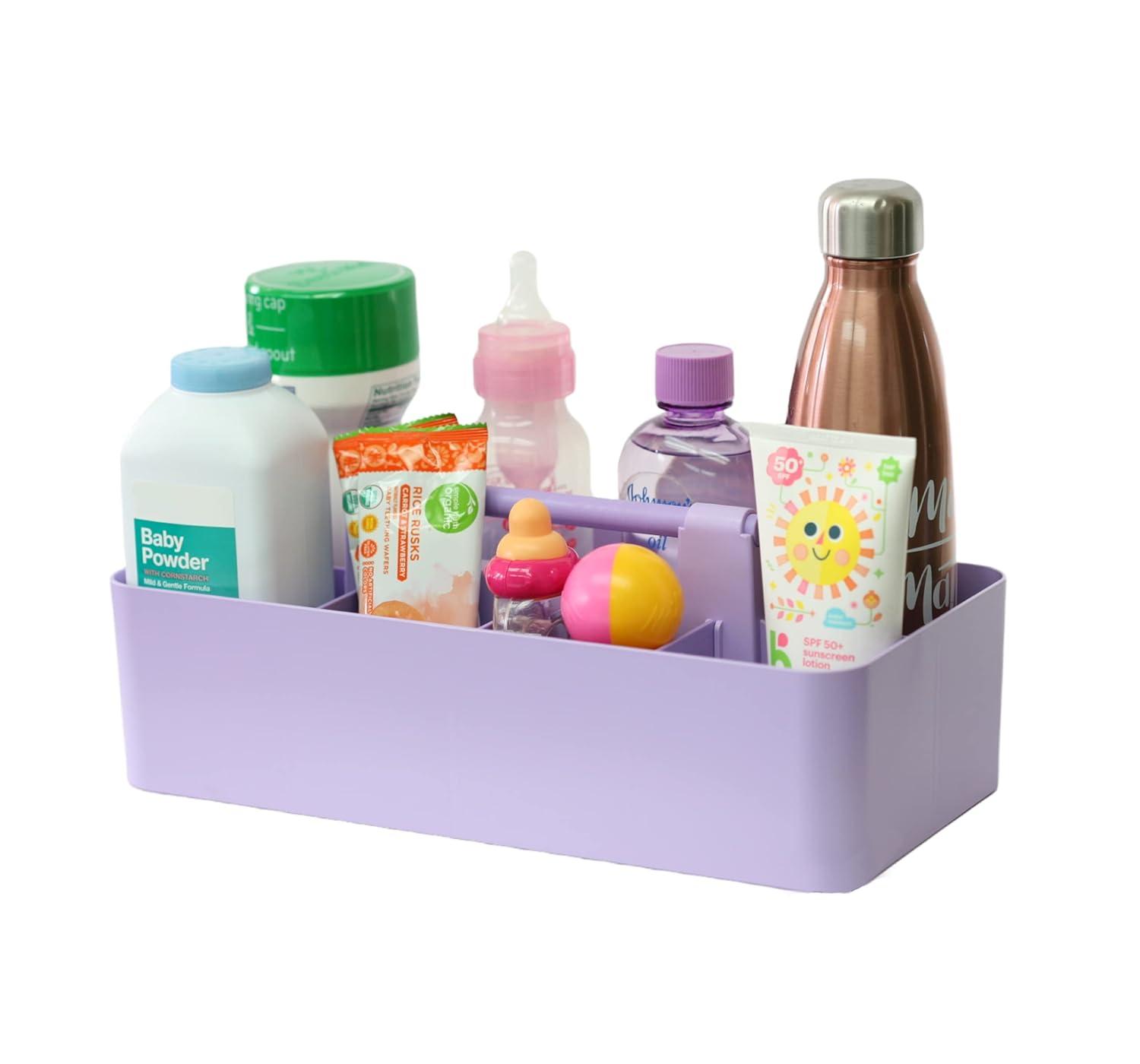 Enjoy Organizer 8-Compartment Desk Organizer & Pencil Holder, Purple, 1 Pack Made in USA